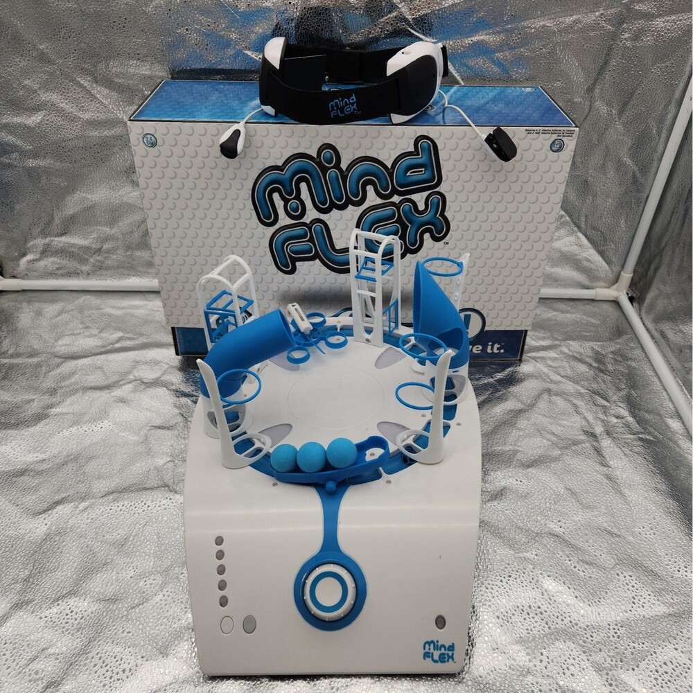 Game MindFlex Mattel 2009 Obstacle Think Believe Move Ball With Mind VTG READ